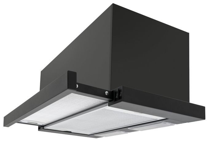 Abluft/Umluft Dunstabzugshaube/Esse Einbau 60 cm (Schwarz) FH664301S 