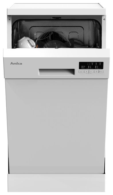 45 cm Geschirrspüler freistehend leise 11 Maßgedecke aquaStop Funktion (Weiß) GSP 539 460 