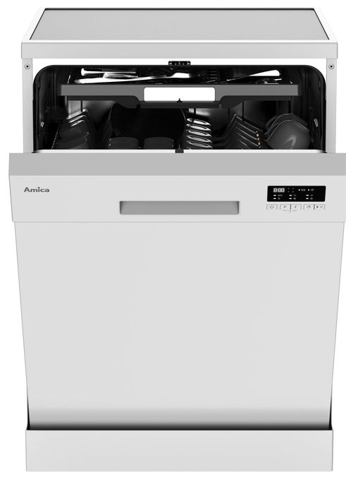 60 cm Geschirrspüler freistehend leise 15 Maßgedecke aquaStop Funktion (Weiß) GSP 545 470 