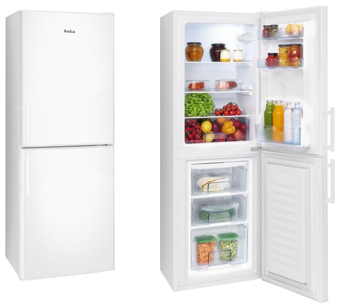93 l / 45 l Kühl-Gefrierkombi freistehend 94 kWh Jahr  KGC384111W (Weiß) 