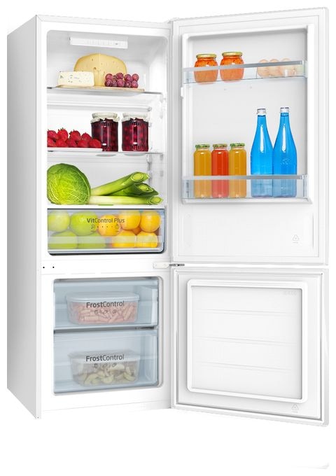 153 l / 52 l Kühl-Gefrierkombi freistehend 191 kWh Jahr  KGCL384160W (Weiß) 