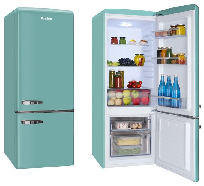 147 l / 44 l Kühl-Gefrierkombi freistehend NoFrost 181 kWh Jahr  KGCR384150T (Blau) 