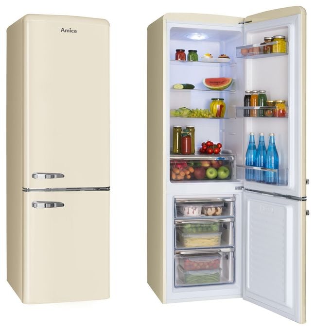 181 l / 63 l Kühl-Gefrierkombi freistehend 162 kWh Jahr  KGCR387101B (Beige) 