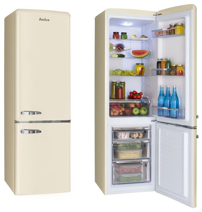 181 l / 63 l Kühl-Gefrierkombi freistehend 129 kWh Jahr  KGCR387102B (Beige) 