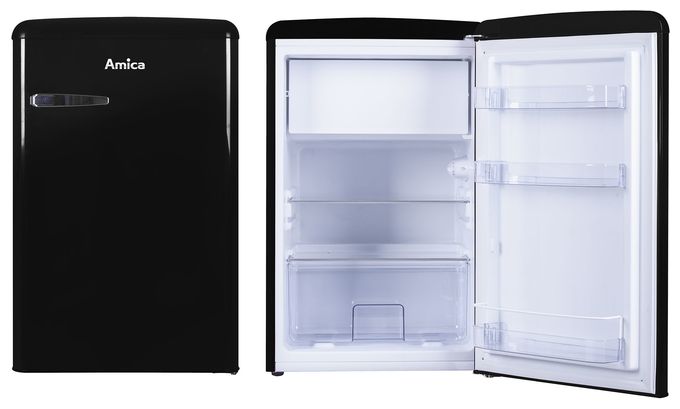 106 l / 93 l Tischkühlschrank EEK: E 137 kWh Jahr  KS15614S (Schwarz) 
