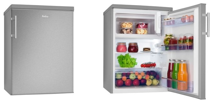 136 l / 117 l Tischkühlschrank EEK: D 118 kWh Jahr  KS361115E (Edelstahl) 