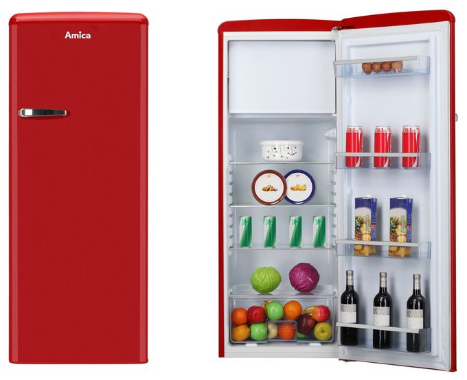 218 l / 194 l Kühlschrank freistehend EEK: E 157 kWh Jahr  KSR364150R (Rot) 