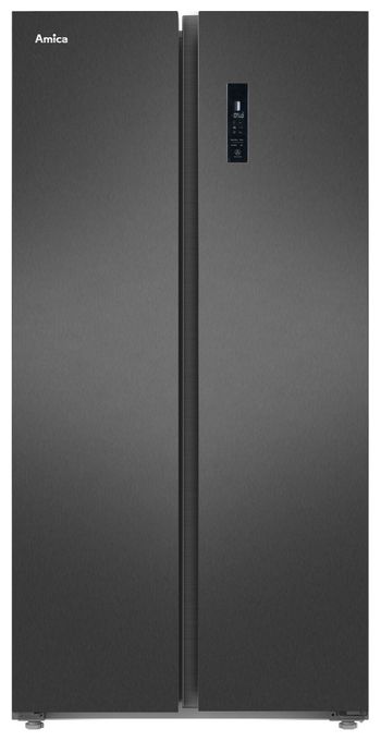 Side-by-Side Kühl-/ Gefrierkombination 261 l / 169 l 285,07 kWh NoFrost 1763 mm x 839 mm  SBSN397100S (Schwarz, Edelstahl) 