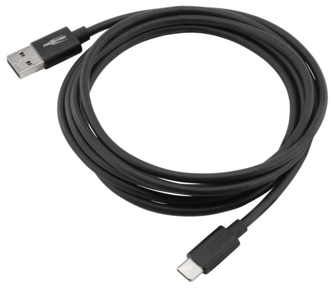 5 Gbit/s Stecker USB A auf USB C 2 m  1700-0081 (Schwarz) 