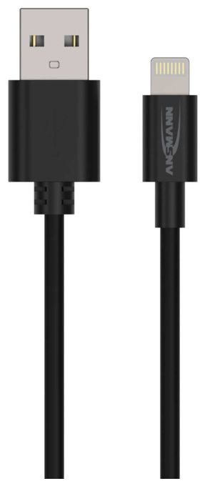 Stecker Rundkabel Lightning auf USB A 1 m  1700-0131 (Schwarz) 