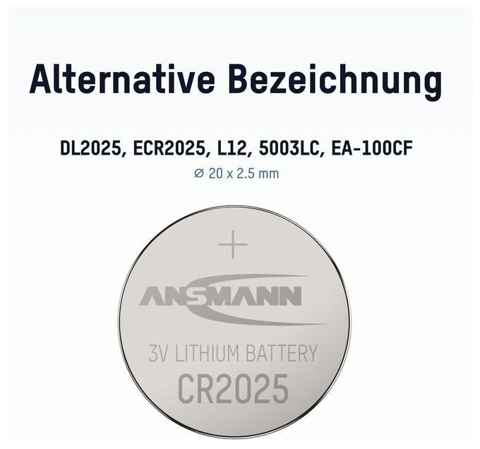 CR2025 Lithium-Knopfzelle 