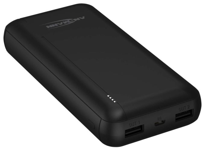 20000 mAh Powerbank Micro-USB + USB Type-C  PB212 (Schwarz) 