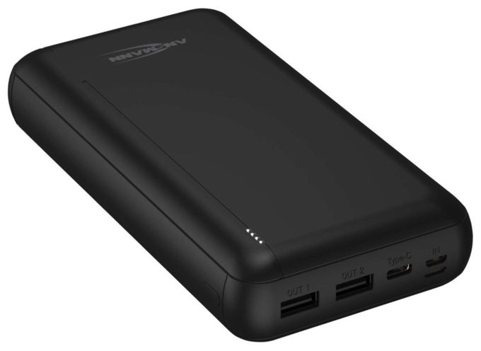 30000 mAh Powerbank Lightning + USB Type-C + Micro-USB  PB212 (Schwarz) 