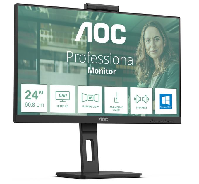 Full HD Monitor 60,5 cm (23.8 Zoll) 16:9 4 ms 300 cd/m²  24P3CW (Schwarz) 