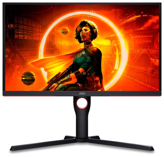 Full HD Monitor 62,2 cm (24.5 Zoll) 16:9 1 ms 300 cd/m²  25G3ZM/BK (Schwarz, Rot) 