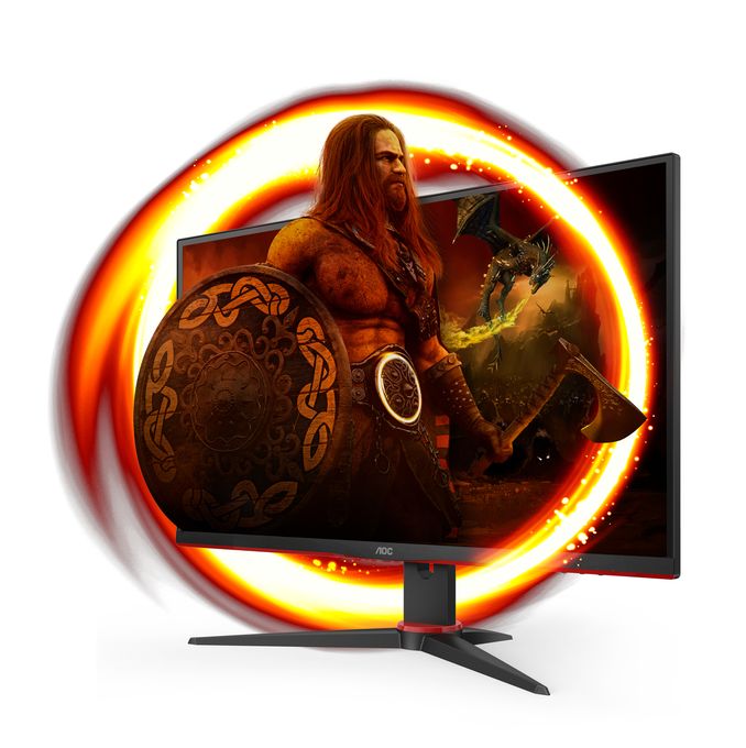 Full HD Monitor 68,6 cm (27 Zoll) 16:9 4 ms 350 cd/m²  27G2SAE/BK (Schwarz, Rot) 
