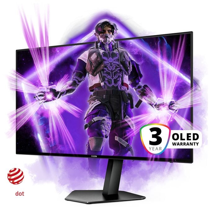 Quad HD Monitor 67,3 cm (26.5 Zoll) 16:9 0,03 ms 1000 cd/m²  AG276QZD (Schwarz) 