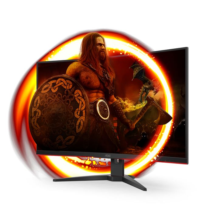 Full HD Monitor 80 cm (31.5 Zoll) 16:9 4 ms 300 cd/m²  C32G2ZE/BK (Schwarz, Rot) 
