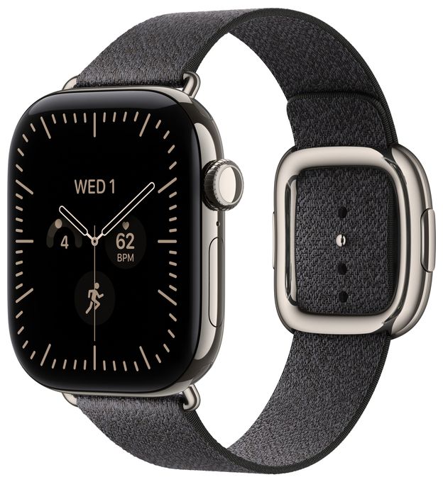 42 mm Armband mit Moderner Schließe Navyblau - Large 