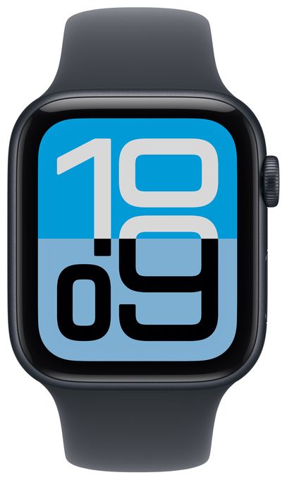 44 mm M/L Smartwatch Rechteckig 32 h 326 ppi 5G  Watch SE (3.Gen) (Schwarz) 