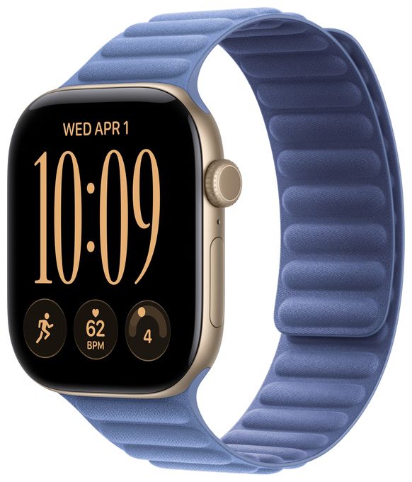 46 mm Armband mit Magnetverschluss Hyazinthenblau - M/L 