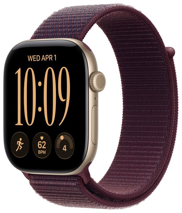 46 mm Sport Loop Burgunder 
