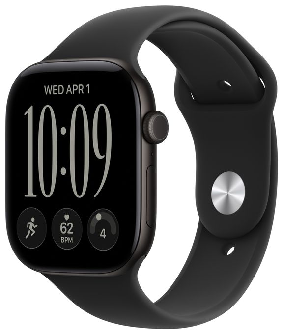 46 mm Sportarmband Schwarz - S/M 