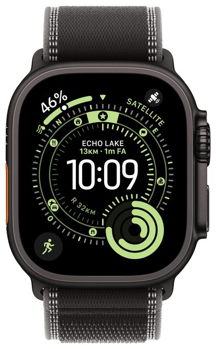 49 mm M/L Smartwatch Rechteckig IP6X 72 h 326 ppi 5G  Watch Ultra 3 (Schwarz) 