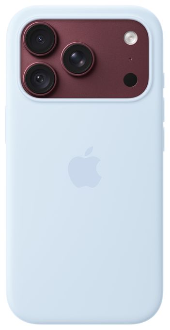 iPhone 18 Pro Silikon Case mit MagSafe - Klarblau 