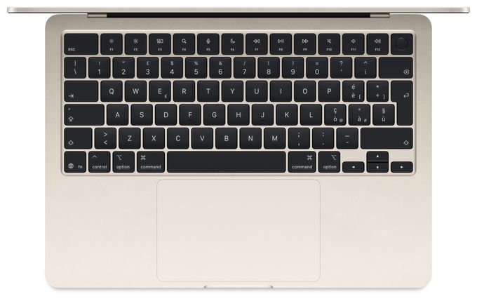 Notebook 34,5 cm (13.6 Zoll) 2560 x 1664 Pixel 512 GB SSD macOS Tahoe Apple M  MacBook Air (2026) (Beige) 