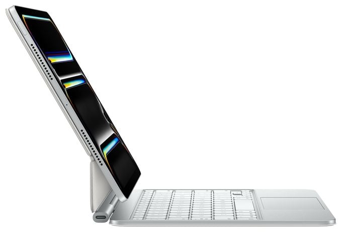 für Apple iPad Pro 11-inch (M4) bis 27,9 cm (11")  Magic Keyboard (Weiß) 