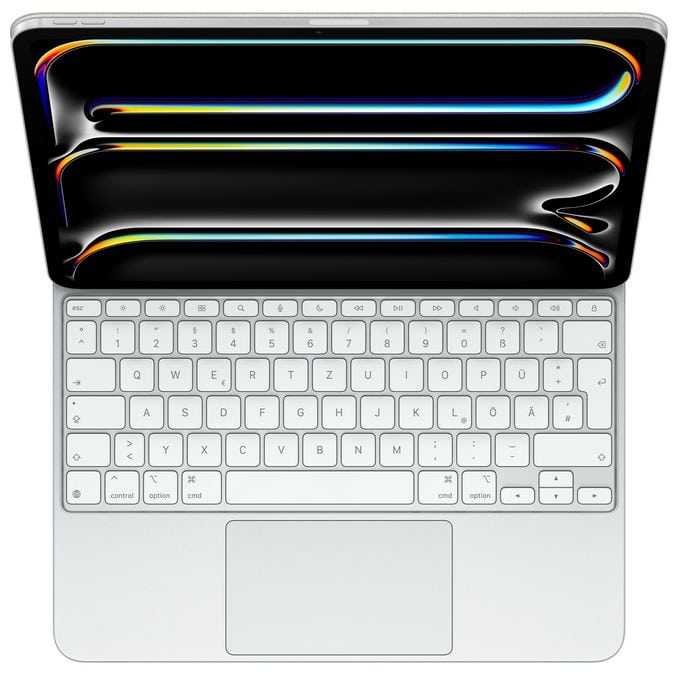 für Apple iPad Pro 13-inch (M4) bis 33 cm (13")  Magic Keyboard (Weiß) 