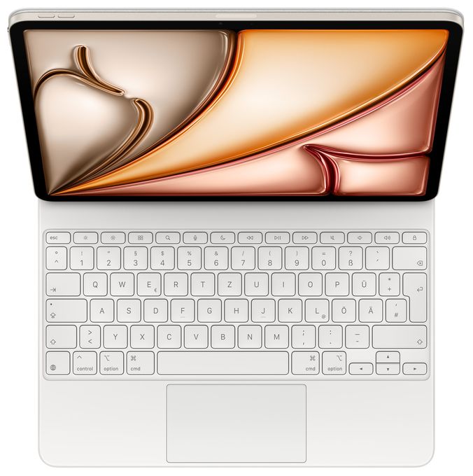 für Apple iPad Air 13" (M3) iPad Air 13" (M2) bis 33 cm (13")  Magic Keyboard (Weiß) 