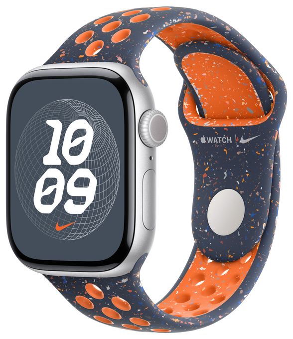 Armband M/L Apple Watch Models 38mm, 40mm, 41mm  MC2F4ZM/A (Blau, Orange) 