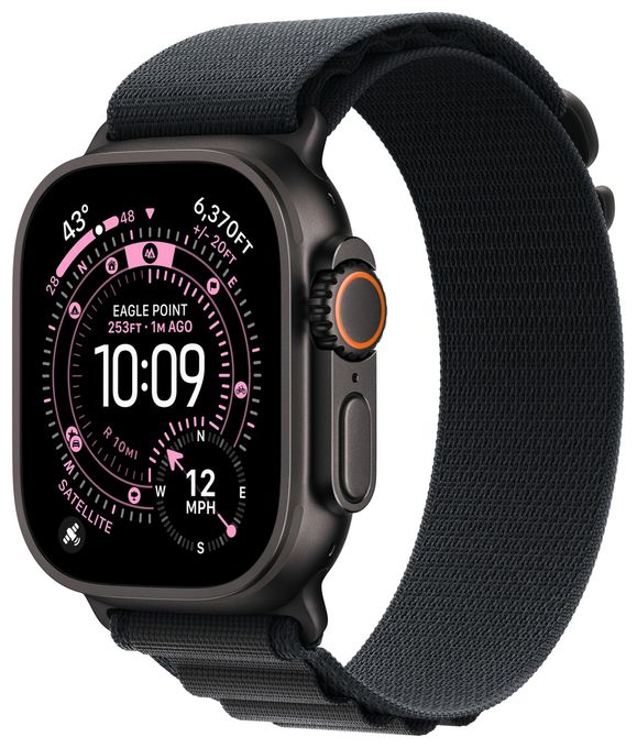 Armband L Apple Watch Models 44mm 45mm 46mm 49mm  MG9J4ZM/A (Schwarz) 
