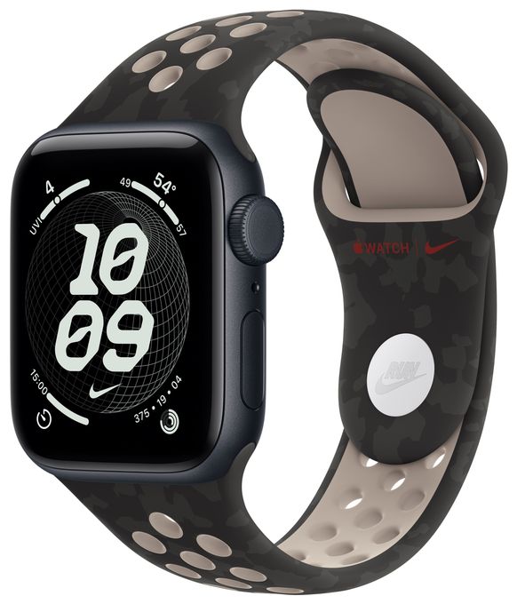 Armband S/M Watch 38mm/40mm/41mm  Nike Sportarmband (Schwarz) 
