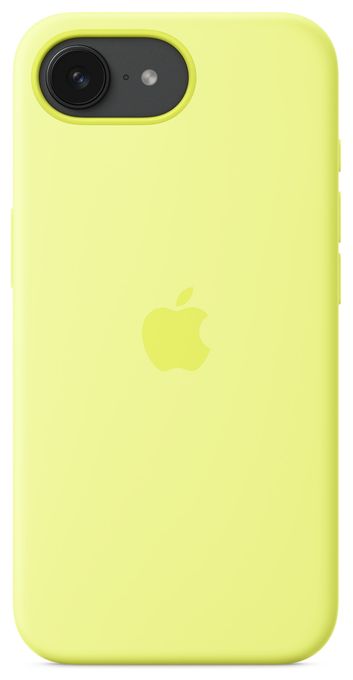 Cover für Apple iPhone 16e  Silicone Case (Gelb) 