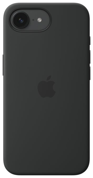 Cover für Apple iPhone 16e  Silikon Case (Schwarz) 