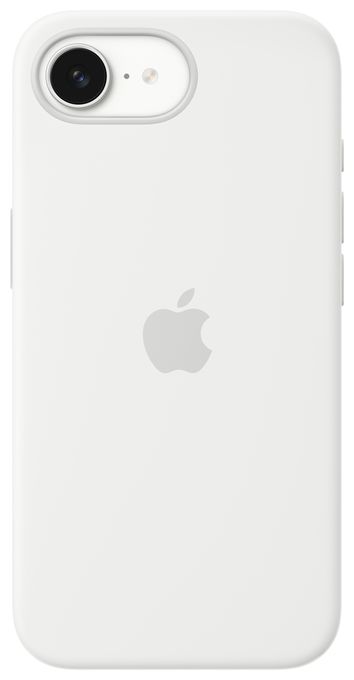 Cover für Apple iPhone 16e  Silikon Case (Weiß) 
