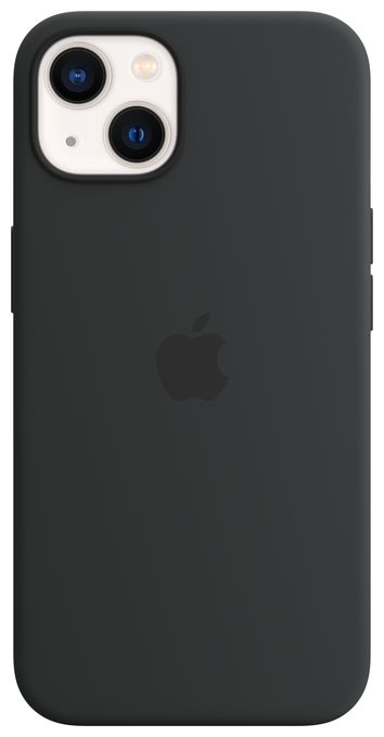 Hauthülle für Apple iPhone 13  Silikon Case mit MagSafe (Schwarz) 