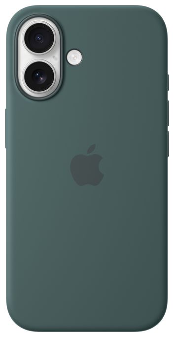 Cover für Apple iPhone 16  Silikon Case mit MagSafe (Grün) 