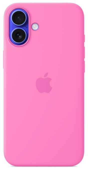 Cover für Apple iPhone 16 Plus  Silikon Case mit MagSafe (Pink) 
