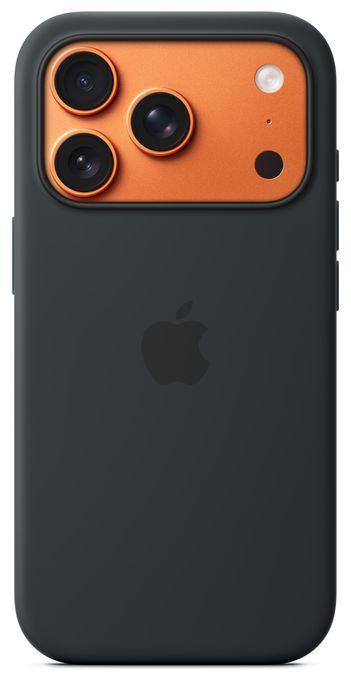 Cover für Apple iPhone 17 Pro  Silikon Case mit MagSafe (Schwarz) 