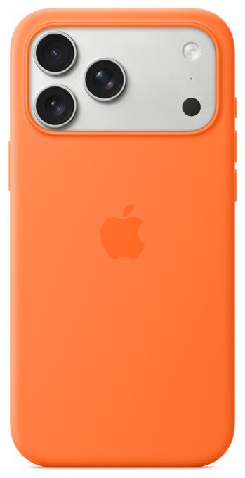 Cover für Apple iPhone 17 Pro Max  Silikon Case mit MagSafe (Orange) 
