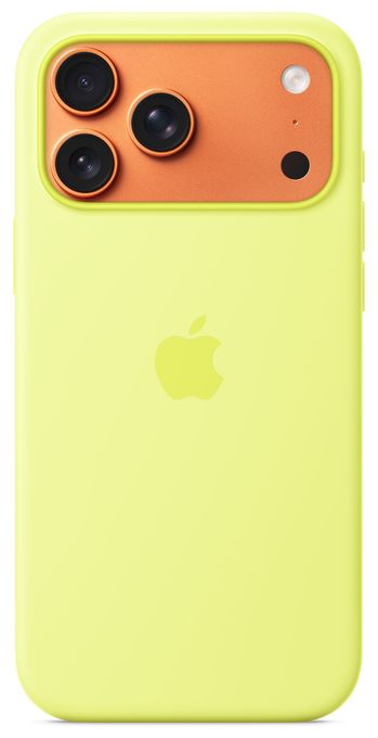 Cover für Apple iPhone 17 Pro Max  Silikon Case mit MagSafe (Gelb) 