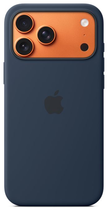 Cover für Apple iPhone 17 Pro Max  Silikon Case mit MagSafe (Dunkelblau) 