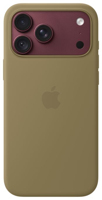 Cover für Apple iPhone 18 Pro Max  Silikon Case mit MagSafe (Olive) 
