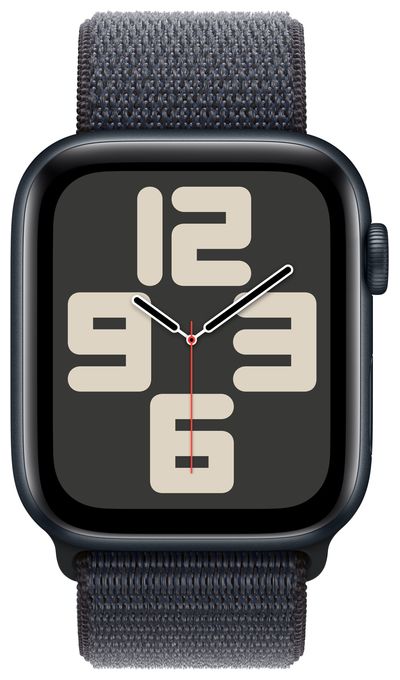 Digital 44 mm  Smartwatch Rechteckig 18 h 326 ppi 4G  Watch SE (Schwarz) 