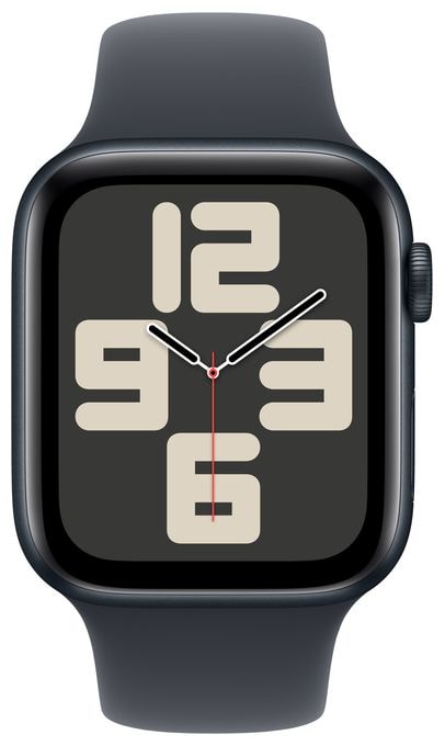 Digital 44 mm S/M Smartwatch Rechteckig 18 h 326 ppi  Watch SE (2024) (Schwarz) 
