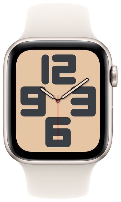 Digital 44 mm M/L Smartwatch Rechteckig 18 h 326 ppi 4G  Watch SE (2024) (Biege) 